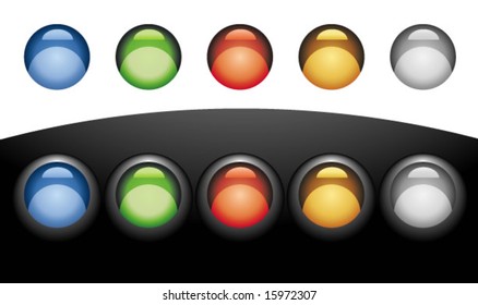 colored buttons