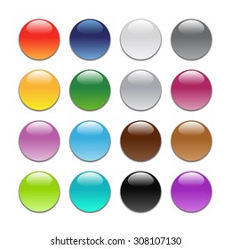 Colored buttons for icons.