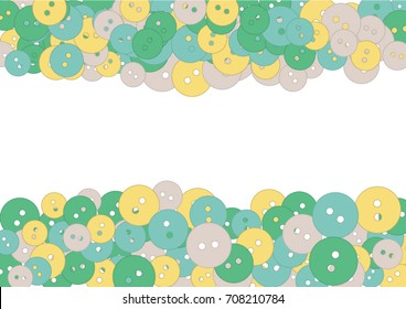 Colored buttons on a white background