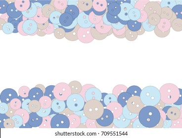 Colored buttons on a white background