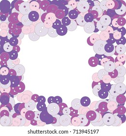 Colored buttons on a white background