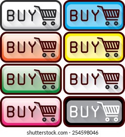 Colored "Buy" buttons set