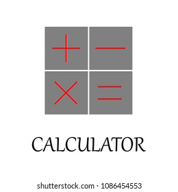 colored calculator signs icon. Element of web icon for mobile concept and web apps. Detailed colored calculator signs icon can be used for web and mobile. Premium icon on white background