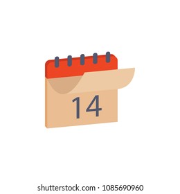 colored the calendar icon. Element of science and laboratory for mobile concept and web apps. Detailed the calendar icon can be used for web and mobile. Premium icon on white background