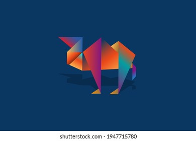 colored camel, suitable for your promotional material in the month of ramadan