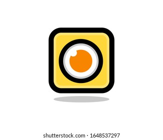 Farbiges Kamerasymbol oder Symboldesign-Konzept. Vektorillustration EPS10