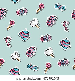 Colored candy pattern
