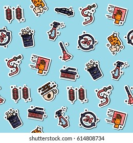Colored car wash pattern. Vector illustration, EPS 10