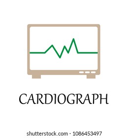 colored cardiograph icon. Element of web icon for mobile concept and web apps. Detailed colored cardiograph icon can be used for web and mobile. Premium icon on white background