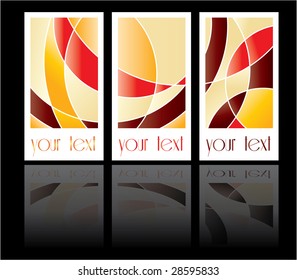 Colored cards abstract background sample