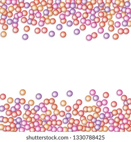Colored carnaval confetti background made of star, square, triangle, circle geometric shapes. 3d vector illustration for celebrate design