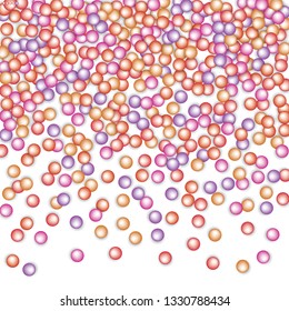 Colored carnaval confetti background made of star, square, triangle, circle geometric shapes. 3d vector illustration for celebrate design