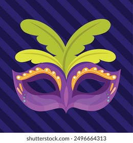 Colored carnival mask Vector illustration
