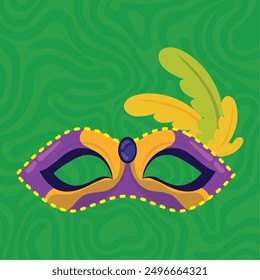 Colored carnival mask Vector illustration