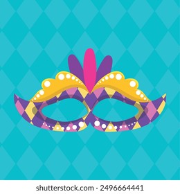Colored carnival mask Vector illustration