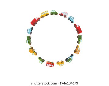 colored cars. children's vector background 