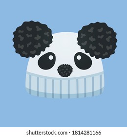 colored cartoon headdress on colored background illustration