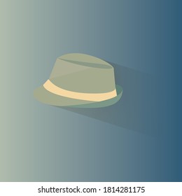 colored cartoon headdress on colored background illustration