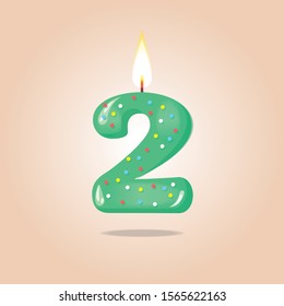 Colored cartoon numbers vector set.