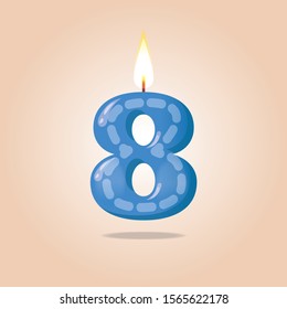 Colored cartoon numbers vector set.