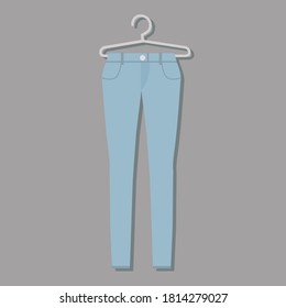 colored cartoon pants on colored background illustration