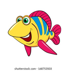 smiling fish clipart