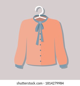 colored cartoon sweater on colored background illustration