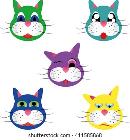 Colored cats