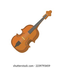 colored cello design over white