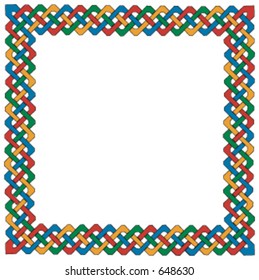 A colored Celtic knot.