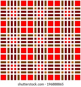 Colored checkered pattern of squares and rectangles