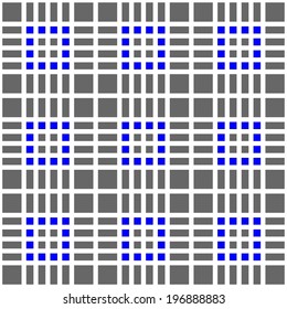 Colored checkered pattern of squares and rectangles