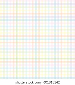 Colored checkered table cloth background. Texture of textile table napkin. Multicoloured gingham background. Vector illustration.
