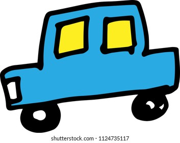 Colored Children of graffiti-style car