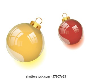 bunte Weihnachtsbälle