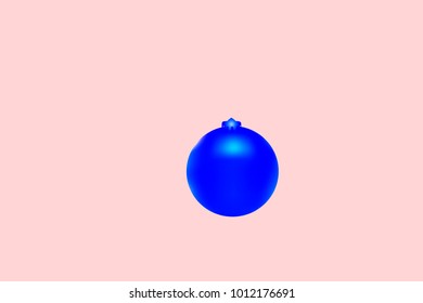 Colored Christmas balls pattern. Abstract Christmas tree toys Background for invitation, card, celebration, carnival, festive holiday and Your project. Vector illustration. Gentle pink Background