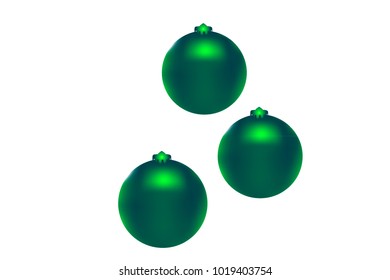 Colored Christmas balls pattern. Abstract Christmas tree toys Background for invitation, card, celebration, party, carnival, festive holiday and Your project. Vector illustration. Isolated