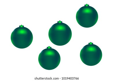 Colored Christmas balls pattern. Abstract Christmas tree toys Background for invitation, card, celebration, party, carnival, festive holiday and Your project. Vector illustration. Isolated