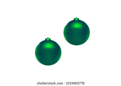 Colored Christmas balls pattern. Abstract Christmas tree toys Background for invitation, card, celebration, party, carnival, festive holiday and Your project. Vector illustration. Isolated