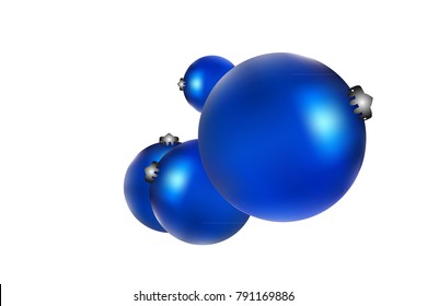 Colored Christmas balls pattern. Abstract Christmas tree toys Background for invitation, card, celebration, party, carnival, festive holiday and Your project. Vector illustration. Isolated