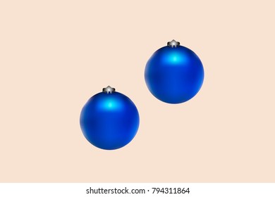 Colored Christmas balls pattern. Abstract Christmas tree toys Background for invitation, card, celebration, party, carnival, holiday and Your project. Vector illustration. Gentle pastel Background