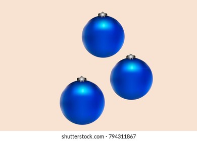 Colored Christmas balls pattern. Abstract Christmas tree toys Background for invitation, card, celebration, party, carnival, holiday and Your project. Vector illustration. Gentle pastel Background