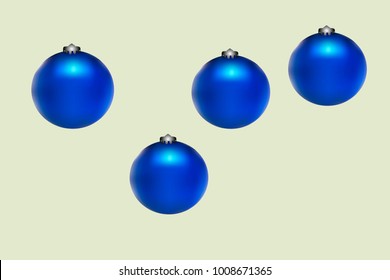 Colored Christmas balls pattern.Abstract Christmas tree toys Background for invitation, card, celebration, carnival, festive holiday and Your project.Vector illustration.Gentle yellow Background