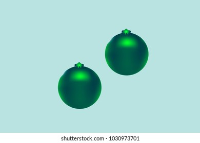 Colored Christmas balls pattern.Abstract Christmas tree toys Background for invitation, card, celebration, party, carnival, festive holiday and Your project.Vector illustration.Gentle blue Background