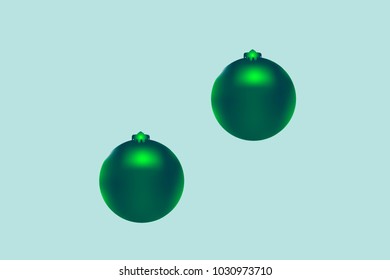 Colored Christmas balls pattern.Abstract Christmas tree toys Background for invitation, card, celebration, party, carnival, festive holiday and Your project.Vector illustration.Gentle blue Background