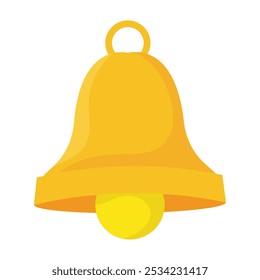 Colored christmas bell icon Vector