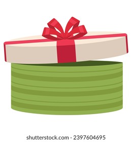 Icono de regalo de navidad de color Icono de ilustración de vector