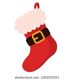 Icono de medias de navidad de color Icono de vectores