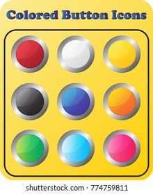 Colored  Circle buttons Icons