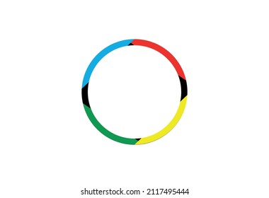 Logo iel des cercles olympiques.ai Royalty Free Stock SVG Vector